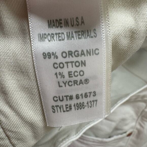 NWT Citizens of Humanity Ella Mid Rise Cropped Jeans Moonglow White Size 32 - Picture 14 of 15